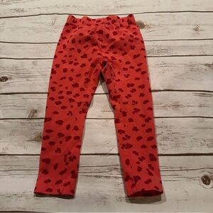 Hanna coral leopard print leggings guc/play for shadow on back seam 90